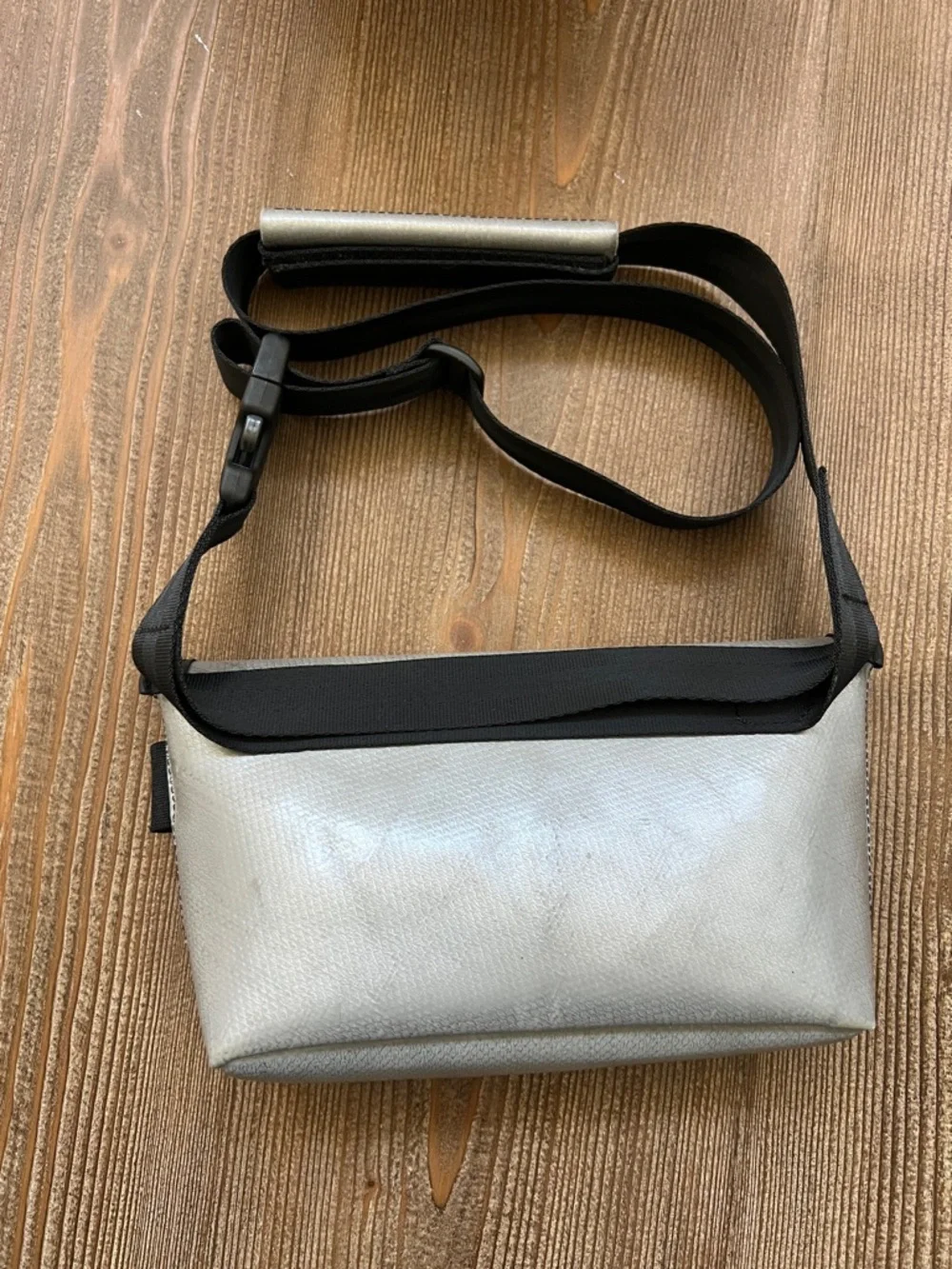 Freitag Jamie Blue and Gray Messenger Hip Bag